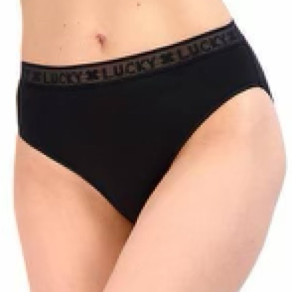 Lucky Brand Ultra Soft Full Coverage 5 pc Hi-Cut Stretch Underwear Set - Picture 4 of 7